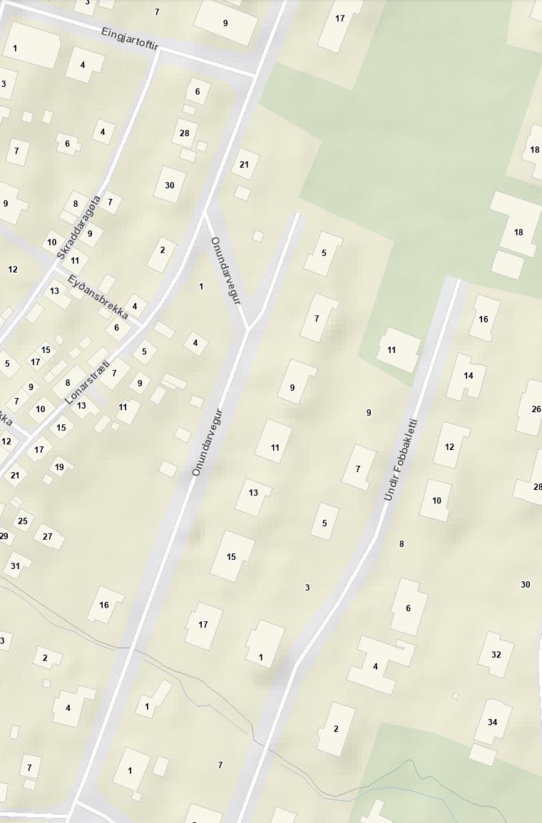 Kort Av Onundarvegi